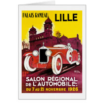 Palais Rameau - Lille - Automobile Ad - 1926 Greeting Card
