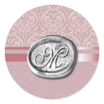 Palatial - Initial (Mauve) stickers by Special_Occasions Palatial - Initial (Mauve) stickers