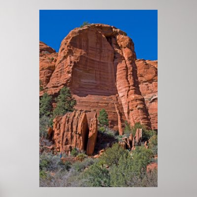 Palatki Mountain Tower 3287 Print by SedonaPosters