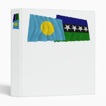 Palau and Aimeliik Waving Flags Vinyl Binders