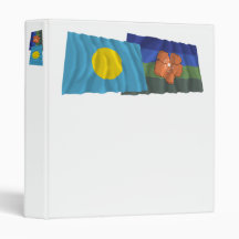 Palau and Angaur Waving Flags Vinyl Binders