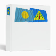 Palau and Kayangel Waving Flags 3 Ring Binders