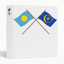 Palau and Koror Crossed Flags Binders