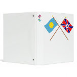 Palau and Melekeok Crossed Flags Vinyl Binders