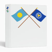Palau and Ngeremlengui Crossed Flags Binders