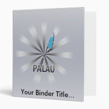 Palau Flag Map 2.0 Vinyl Binders