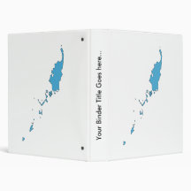 Palau Flag Map full size Vinyl Binder