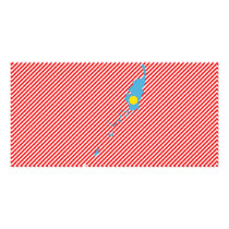 Palau Flag Map photo cards