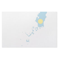 Palau Flag Map stationery
