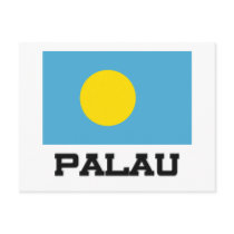 Palau Flag postcards