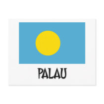 Palau Flag postcards