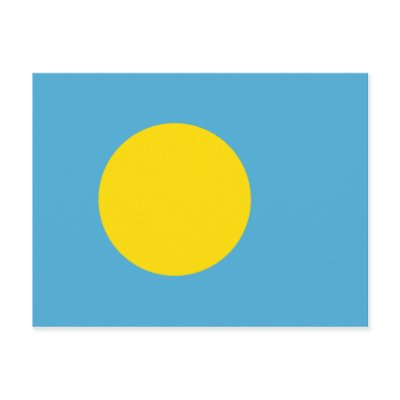 Palau Flag Post Card by 1791dotus
