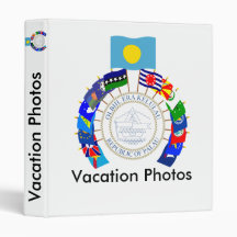 Palau Flags Pinwheel Binder