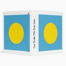 Palau High quality Flag 3 Ring Binder
