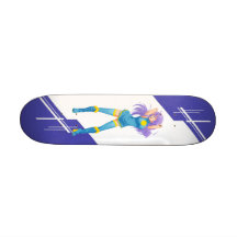 Palau Manga girl dressed in Flag Skateboards