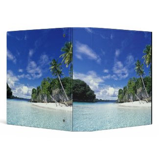 Palau, Rock Islands, Honeymoon Island, World zazzle_binder