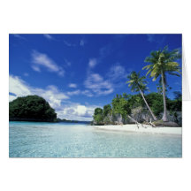 Palau, Rock Islands, Honeymoon Island, World Card
