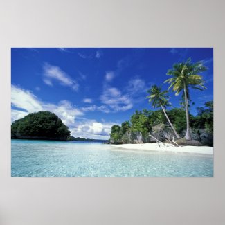 Palau, Rock Islands, Honeymoon Island, World Poster