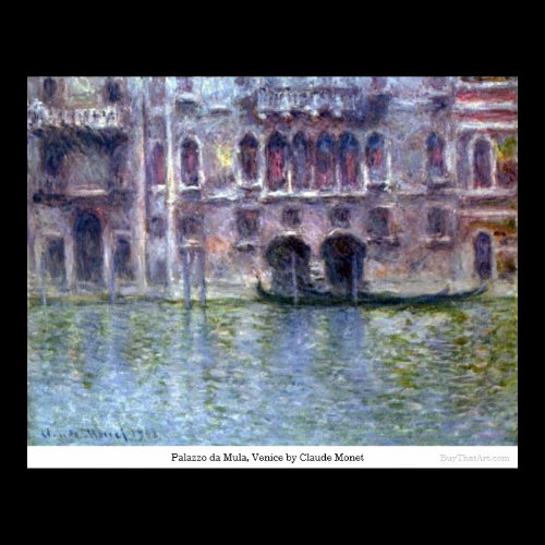 Palazzo da Mula, Venice by Claude Monet Poster