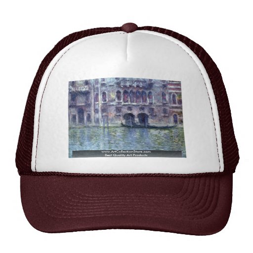 Palazzo Da Mula Venice By Claude Monet Trucker Hat