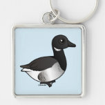 Pale-bellied Brant Goose Premium Square Keychain
