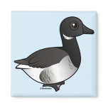 Pale-bellied Brant Goose Square Magnet