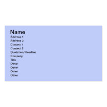 Pale Blue business cards