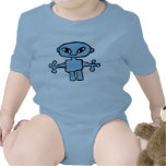 Pale Blue Infant Creeper with Blue Alien