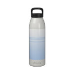 Pale Blue Simple Elegant Design. Water Bottle