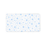 Pale Blue Stars Pattern. Custom Address Label