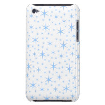 Pale Blue Stars Pattern. iPod Touch Cases