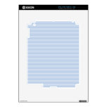 Pale Blue Stripes. Skins For iPad 2