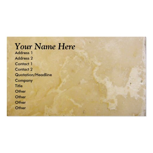 Pale Business Card (front side)