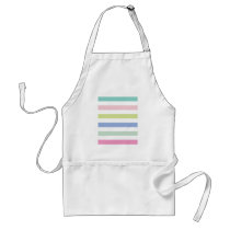 Pale Coloured Stripes Apron
