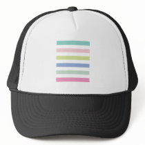 Pale Coloured Stripes Hat