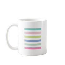 Pale Coloured Stripes Mug