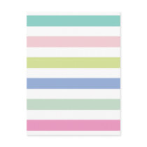 Pale Coloured Stripes Postcard