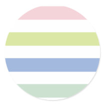 Pale Coloured Stripes Stickers