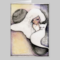 Pale February - blank card cards