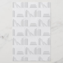 Pale Gray Books on Shelf. Flyer Design