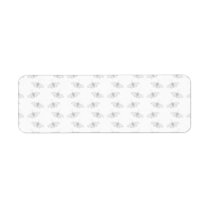 Pale Gray Butterfly Pattern. Custom Return Address Labels