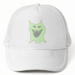 Pale Green and Gray Monster Cartoon hats