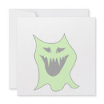 Pale Green and Gray Monster Cartoon Custom Invitation