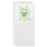 Pale Green and Gray Monster Cartoon Rack Cards