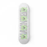 Pale Green and Gray Monster Cartoon Skateboards