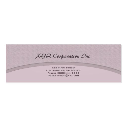 Pale Grey curve Business Card Templates (back side)