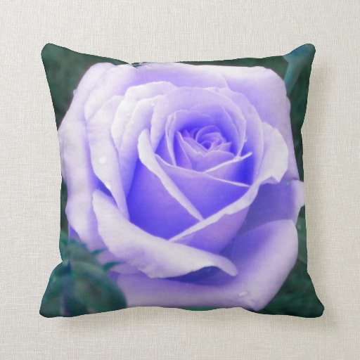 Pale Lavender Rose Throw Pillow Zazzle