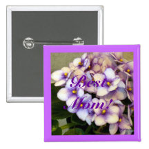 Pale Lavender Violets Pin