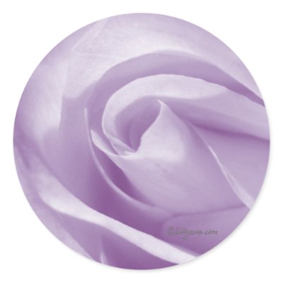 Pale Lavender Wedding Invitation Seal round sticker