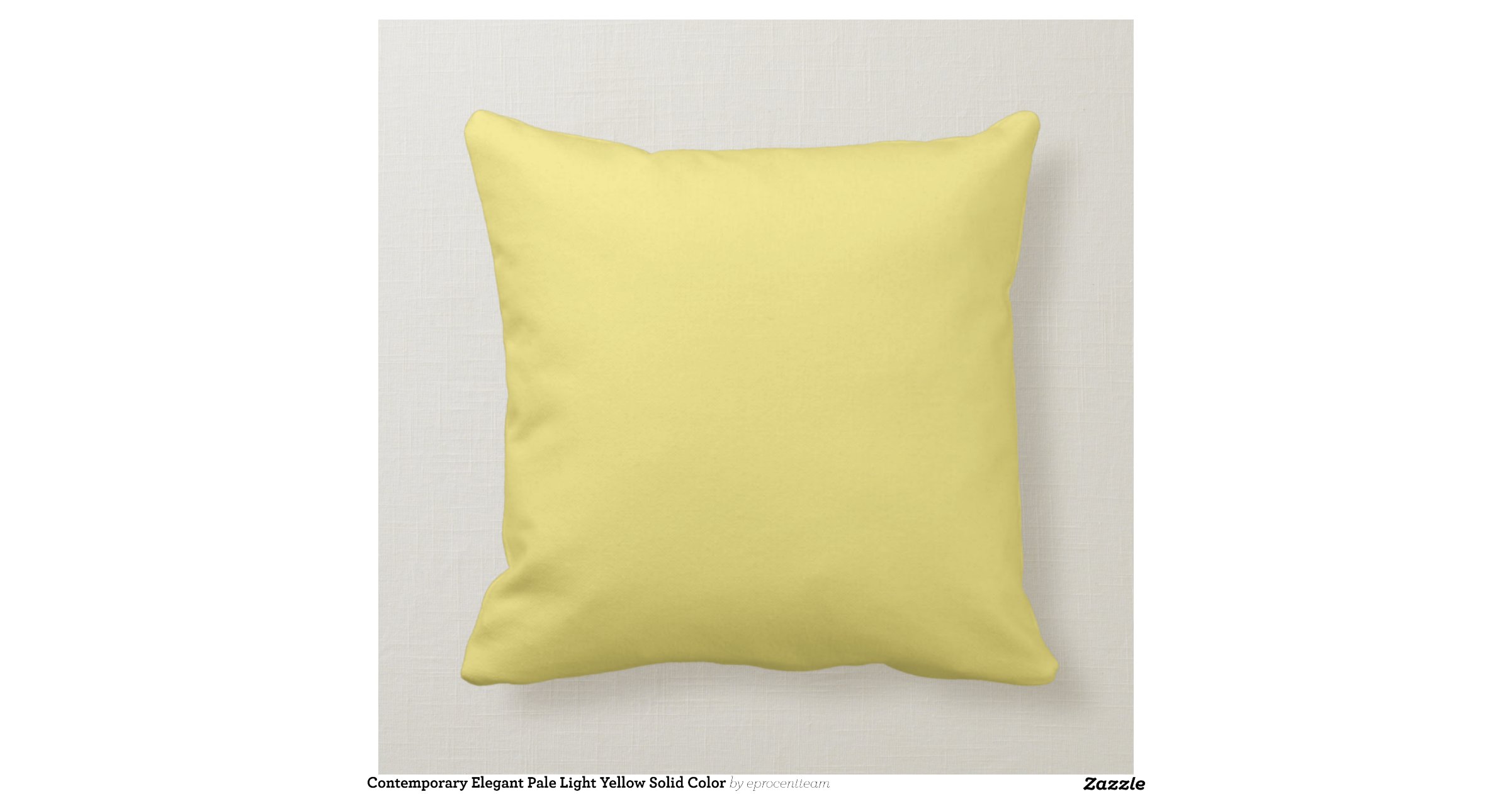 Pale, Light Yellow Decorative Couch Throw Pillows Zazzle